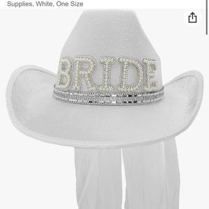 Bride cowgirl hat